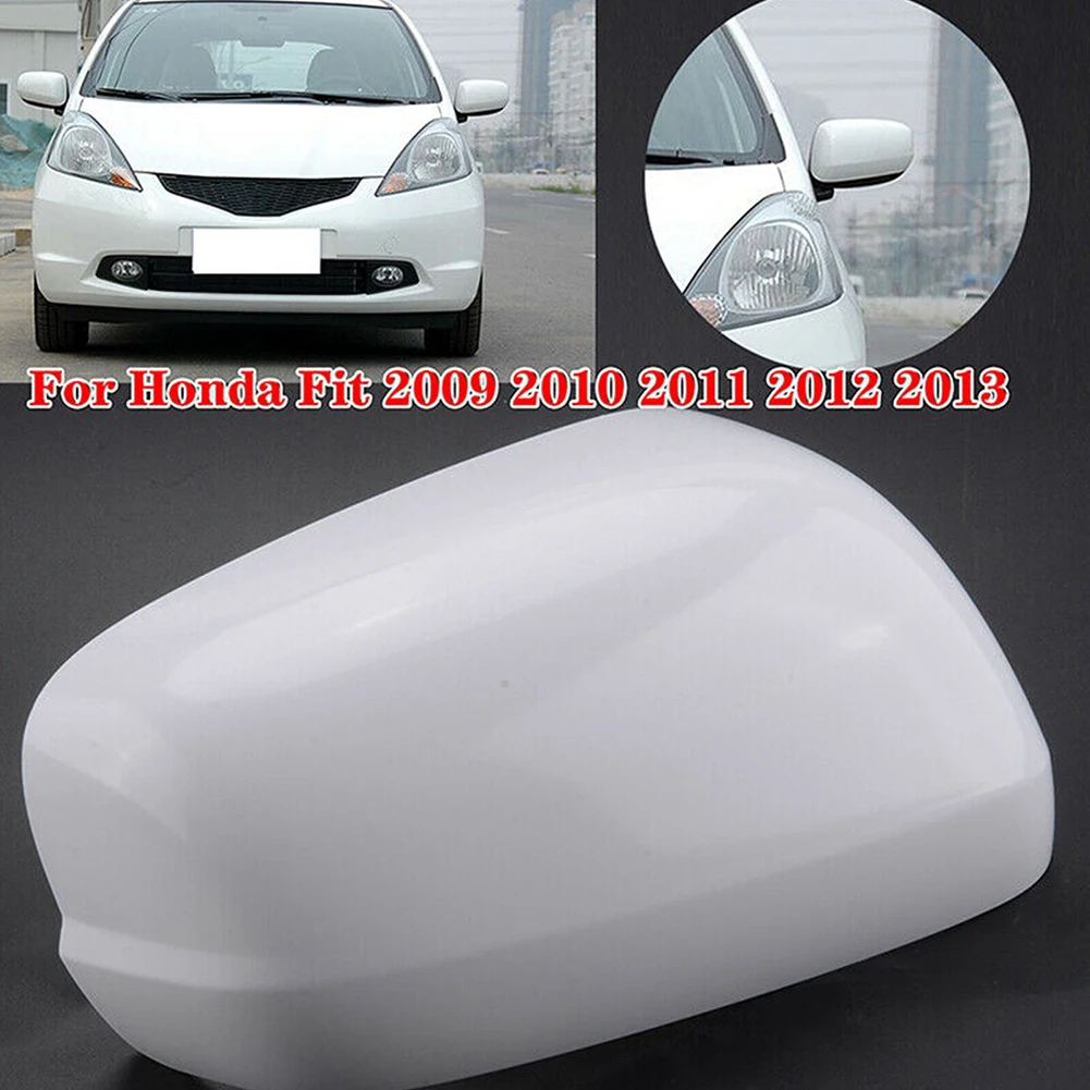 1 бр. за Honda For Jazz, бяла дясна капачка огледало за обратно виждане, подмяна на облицовки на корпуса за Honda Fit/Jazz 2009-2013