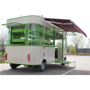 4-метрова електрическа градинска мобилни количка за сладолед, електрическа количка за хранене с пълно кухненско оборудване
