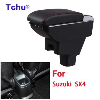 За Suzuki SX4 подлакътник кутия на Suzuki sx4 централна авто кутия за съхранение на притежателя чаша вода пепелник USB детайли за ъпгрейд на интериора на автомобила