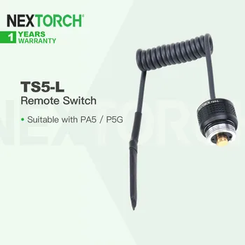 Тактически Дистанционно на ключа Nextorch TS5-L, който е съвместим с PA5, P5G, с цип кука и контур, за Фенерче, Лов, стрелба, EDC