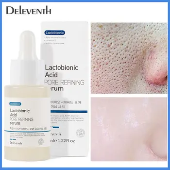 37 мл серум с лактобионовой киселина, свиват порите, контролира съдържанието на мазнини, намаляват големи пори, анти-стареене избелващ грижи за кожата на лицето, корейската козметика