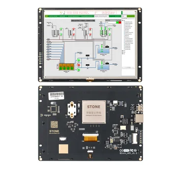 8,0 Инчов модул последователно сензорен екран HMI TFT LCD програмируеми панел с RS232/RS485/TTL