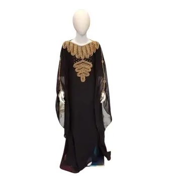 Рокля-куртас за момичета, традиционните етнически групи, деца от Дубай, абайя, мароканско принцеса рокля от жоржета