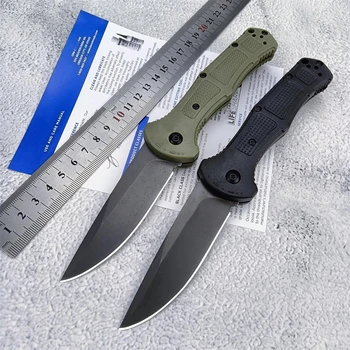 BM 9070 тактически джобен сгъваем нож AU/TO D2 с кобальтово-черно острие, найлон дръжка, ловен нож за самозащита, всекидневна употреба