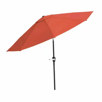 10-инчов чадър за вътрешен двор, с лек завой и автоматичен наклон за плаж и градина на открито