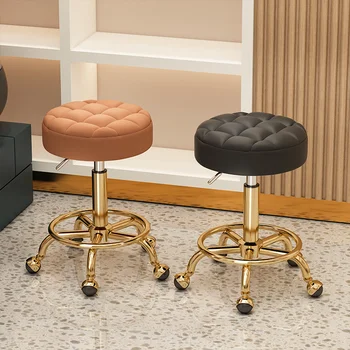 Фризьорски столове, мебели за грим, офис маса, столче с колела, кръгли столове с превръщането механизъм