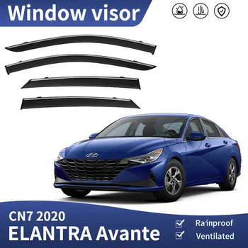 4x Дефлектори за Hyundai Elantra CN7 Avante i30 Седан 2021 2022 2023 Аксесоари Страничните Стъкла на Автомобила Сенници От Дъжд Защита За Вежди Защита От Слънцето