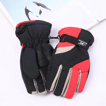 Ръкавици за езда, 1 чифт практични непромокаеми мотоциклетни ръкавици за шофиране през зимата на открито с отваряеми ребра