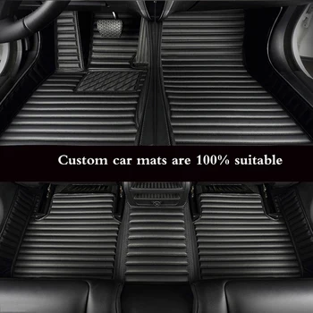 Автомобилен тампон с ивици от изкуствена кожа за Mercedes S204 C class 2010-2013 година, Детайли на интериора автоаксесоари килим