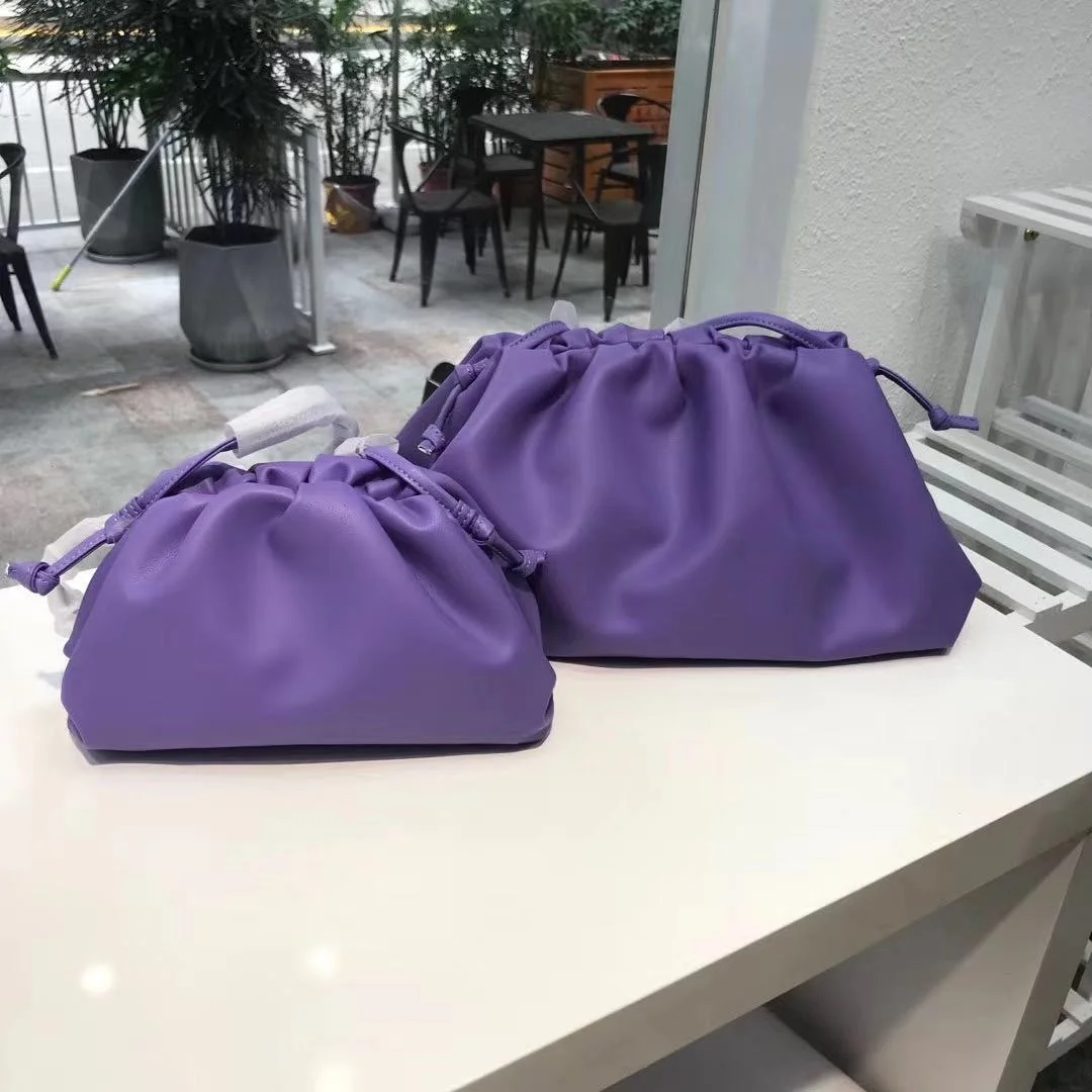 Дамска чанта от естествена кожа, новост 2023, луксозна дизайнерска чанта Cloud, чанта на едно рамо, женски клатч, чанта за кнедлите