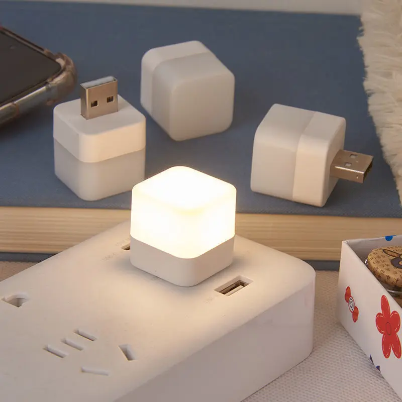 Преносим мини-led энергосберегающая малка лампа за нощен сън, акумулаторна USB-лампа за спални, захранване, допълнителни лампи за четене