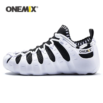 ONEMIX 2023, мъжки е лека за обувки, за разходки на открито, мека гумена подметка, ежедневни многофункционални бързо съхнещи чорапи дишащи обувки