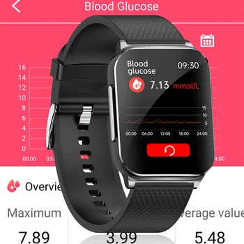 Нови неинвазивни смарт часовници за измерване на Нивото на Глюкоза в кръвта, ЕКГ, PTT, Мъжки 1,83