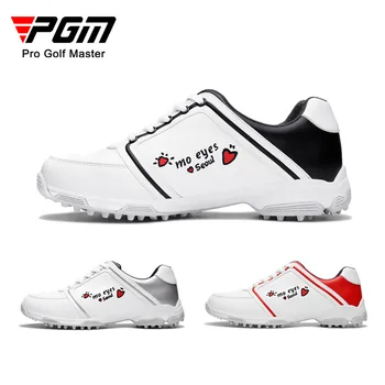 Обувки за голф PGM, водоустойчиви дамски обувки, улични маратонки за голф с шипове, жените имат противоплъзгаща спортни обувки за голф, ежедневни обувки за голф