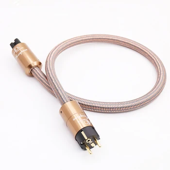 Висококачествен захранващ кабел HI End Schuko CD Усилвател AMP EU Power Plug Кабел HIFI AC Мрежа за захранващия кабел от Schuko Power line