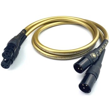 Cardas Hexlink Златен 5-C балансиран интерфейс XLR женски мъжки коаксиален аудио кабел, удължител