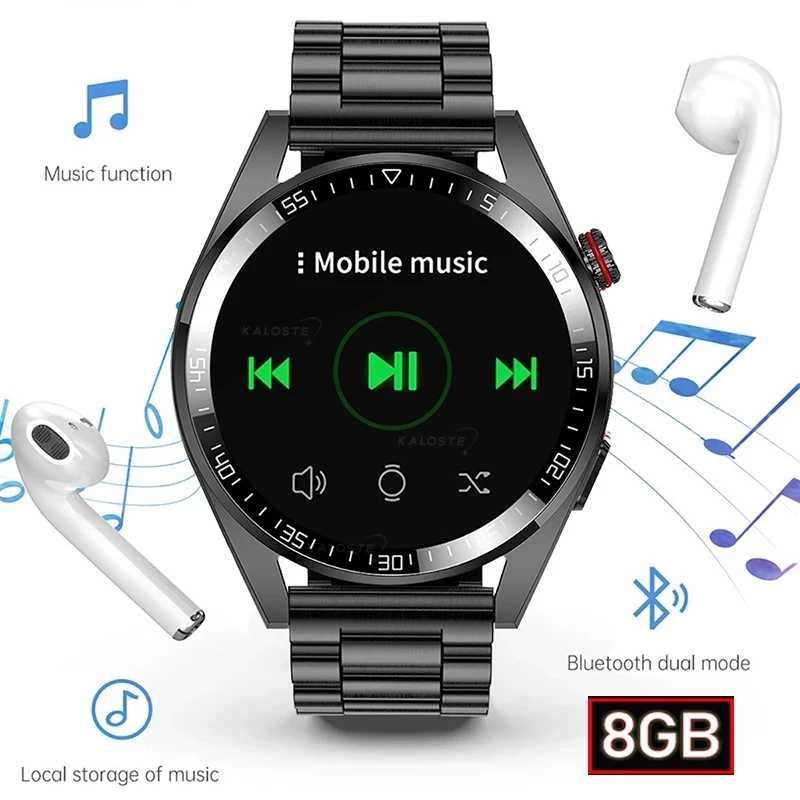 2022 Нови 8G Умни Часовници С Локална Музика, Гласово Управление, AMOLED 454*454 HD, които се показват Винаги Време Bluetooth-разговор, Умни Часовници За Мъже